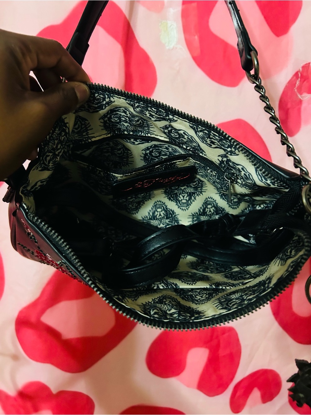 Ed Hardy Rhinestone Handbag - Picture 2 of 4